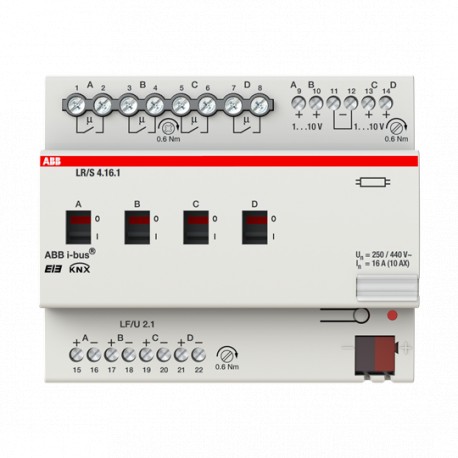 2CDG110088R0011 - 2CDG110088R0011 LR/S 4.16.1 NIESSEN LR/S4.16.1 Light Cont., 4f, 1-10V, MDRC