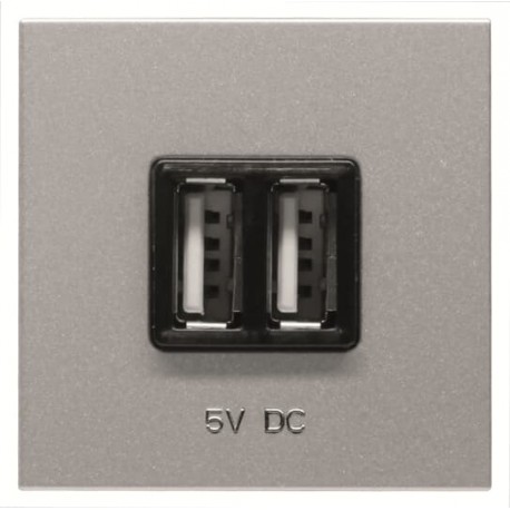 2CLA228500N1301 - N2285 PL NIESSEN N2285 PL Charger 2xUSB 2M