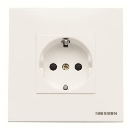 2CLA228820N1101 - 2CLA228820N1101 N2288.2 BL NIESSEN N2288.2 BL Socket Schuko w/lid 2M