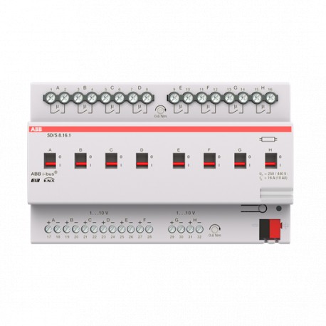 2CDG110081R0011 - 2CDG110081R0011 SD/S 8.16.1 NIESSEN SD/S8.16.1 Switch-/Dim Act, 8f, 16A,MDRC