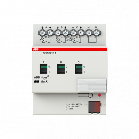 2CDG110136R0011 - 2CDG110136R0011 SE/S 3.16.1 NIESSEN SE/S3.16.1 Energy Actuator, 3F, 16/20A