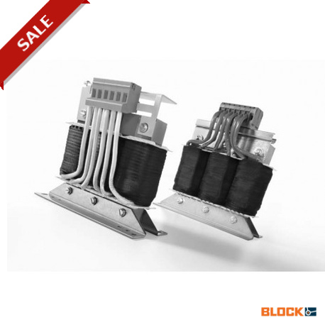 NKD 160/0,18 - NKD 160/0,18 BLOCK Line reactor, three‑phase, 4 % (uK)Discontinued model, alternative type LR3
