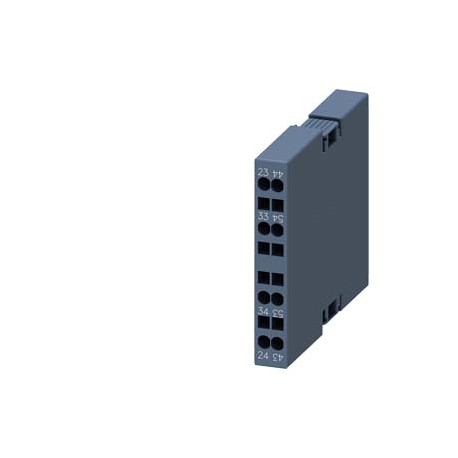 3RH2911-2DA20 - 3RH2911-2DA20 SIEMENS Auxiliary switch lateral, 2 NO Current path 1 NO, 1 NO for 3RH and 3RT spring-type ter..