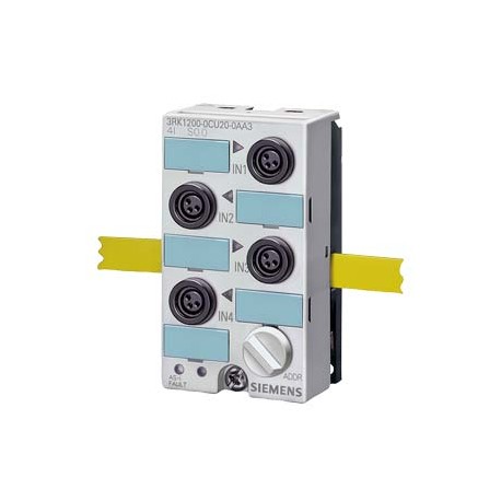 3RK1200-0CU20-0AA3 - 3RK1200-0CU20-0AA3 SIEMENS AS-INTERFACE COMPACT MOD. K45, IP67, DIGITAL, 4 INPUTS 4 X 1 INPUT, 200MA MAX., ..