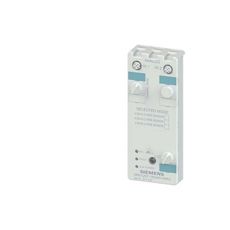 3RK1207-1BQ40-0AA3 - 3RK1207-1BQ40-0AA3 SIEMENS AS-i compact module K60 analog 2 AI, IP67 2 x input, current 4..20 mA, +/- 20 mA ..