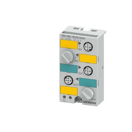 3RK1405-1BQ20-0AA3 - 3RK1405-1BQ20-0AA3 SIEMENS ASIsafe compact module K45F digital safety, 2 F-DI/2 DQ, IP67 2 x input for mecha..