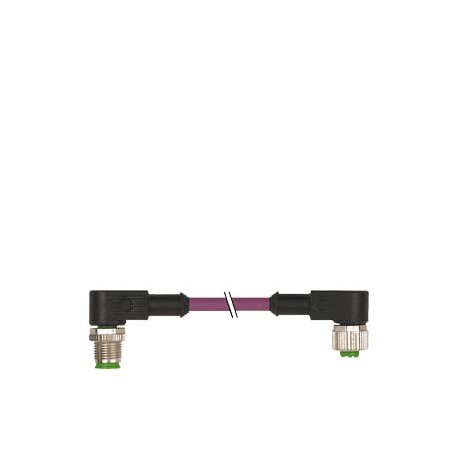 3RK1902-1NB50 - 3RK1902-1NB50 SIEMENS Bus cable for PROFIBUS assembled on both ends 2 x M12 angled 2-core, shielded Length 5..