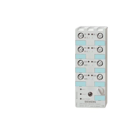 3RK2400-1FQ03-0AA3 - 3RK2400-1FQ03-0AA3 SIEMENS AS-i compact module K60 digital A/B slave, 4 DI/3 DQ, IP67 4 x input, maximum 200..