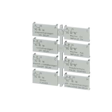 3RP1901-0A - 3RP1901-0A SIEMENS LABEL SET, F. MULTI-FUNCTION DEVICE, 1 CHANGEOVER CONTACT