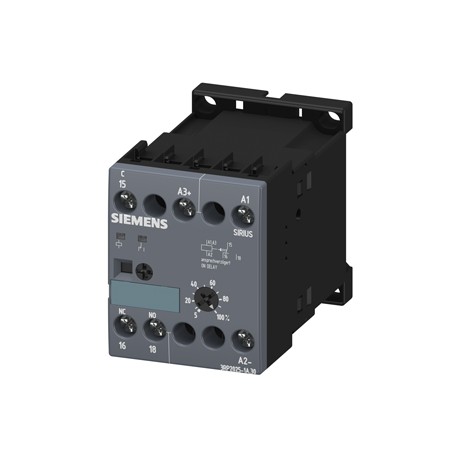 3RP2025-1AP30 - 3RP2025-1AP30 SIEMENS Timing relay, electronic ansprechverzögert 1 change-over contact 24 V AC/DC, 200 to 24..