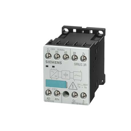 3RT1916-2BL01 - 3RT1916-2BL01 SIEMENS OFF DELAY, UC 220/230V FOR 3RT10 CONTACTORS, SIZE S00/S0 AND AUX. CONTACTORS 3RH W. D..