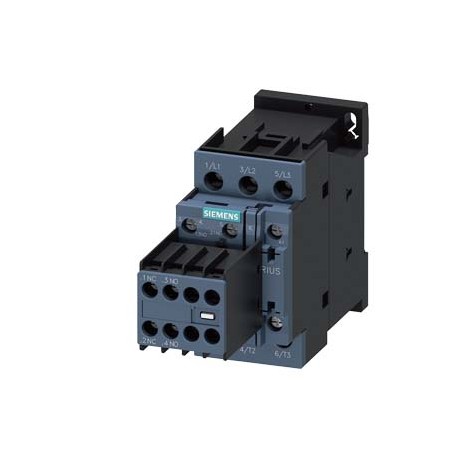3RT2026-1AL24 - 3RT2026-1AL24 SIEMENS power contactor, AC-3 25 A, 11 kW / 400 V 2 NO + 2 NC, 230 V AC, 50 / 60 Hz, 3-pole, S..