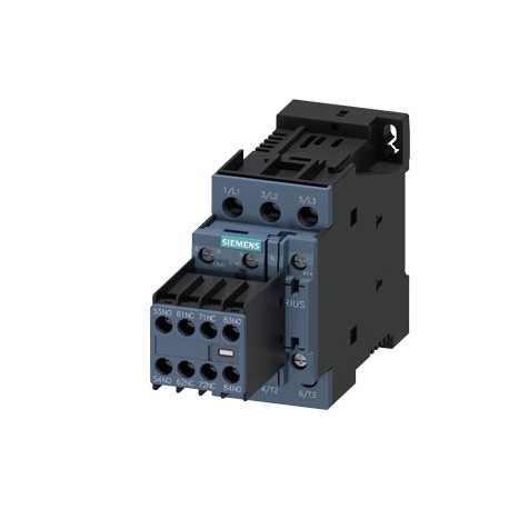 3RT2026-1FB48-0ME2 - 3RT2026-1FB48-0ME2 SIEMENS CONTACTOR, AC-3, 11KW/400V, 3NO+3NC WITH 3RH2911-1XA22-0MA0 W.INSERTED DIODE COM..