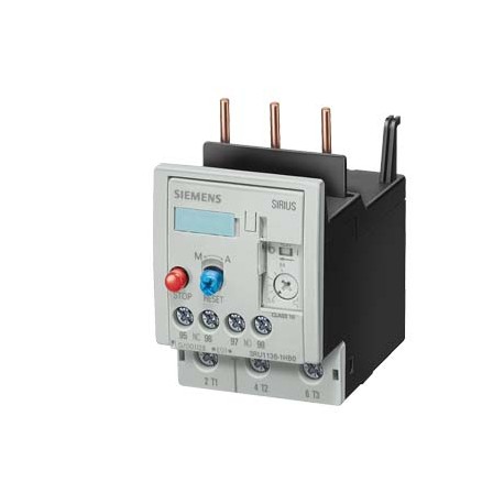 3RU1136-1HB0 - 3RU1136-1HB0 SIEMENS Overload relay 5.5...8 A For motor protection Size S2, Class 10 Contactor mounting Main..