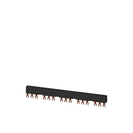 3RV1915-2DB - 3RV1915-2DB SIEMENS 3-phase busbars Modular spacing 55 mm for 5 switches and accessories Fork shape connecti..