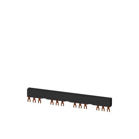 3RV1915-3CB - 3RV1915-3CB SIEMENS 3-phase busbars Modular spacing 63 mm for 4 switches and accessories Fork shape connecti..