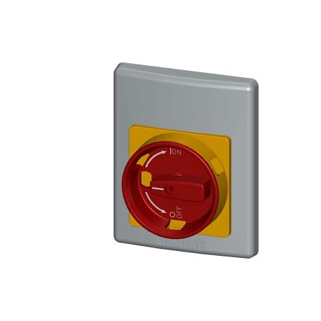 3RV1923-4E - 3RV1923-4E SIEMENS Molded plastic front plate Degree of protection IP55 with emergency stop rotary operating..
