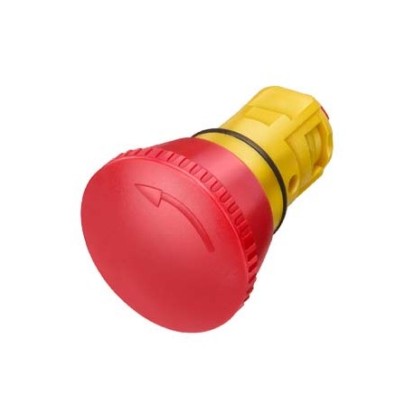 3SB2000-1AC01 - 3SB2000-1AC01 SIEMENS Emergency stop mushroom pushbutton, 16 mm, round, plastic, red latching, with rotate-t..