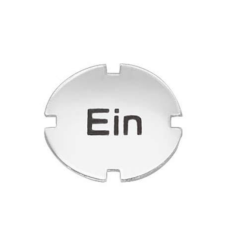 3SB2901-4AB - 3SB2901-4AB SIEMENS Inscription plate for pushbutton and illuminated pushbutton flat, milky with black font,..