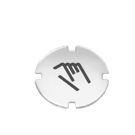 3SB2901-4QK - 3SB2901-4QK SIEMENS Inscription plate for pushbutton and illuminated pushbutton flat, milky with black font,..