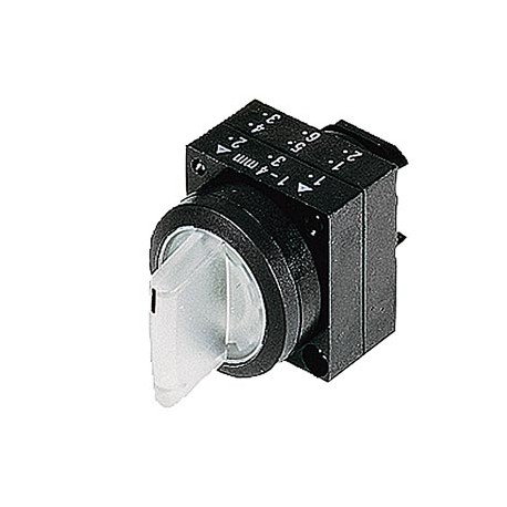 3SB3001-2EA71 - 3SB3001-2EA71 SIEMENS 22MM PLASTIC ROUND ACTUATOR: SELECTOR SWITCH MOMENTARY CONTACT TYPE 3 SWITCH POSITION..