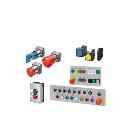 3SB3501-1GA71 - 3SB3501-1GA71 SIEMENS ILLUM. MUSHROOM PUSHBUTTON, 22 MM ROUND, METAL, CLEAR, 40 MM, MOMENTARY CONTACT TYPE,..