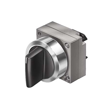 3SB3501-2KA21-0PA0 - 3SB3501-2KA21-0PA0 SIEMENS 22MM METAL ROUND ACTUATOR: SELECTOR SWITCH LATCHING 2 SWITCH POSITIONS O-I ILLUM..