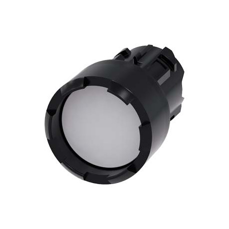 3SU1000-0DB60-0AA0 - 3SU1000-0DB60-0AA0 SIEMENS Pushbutton, 22 mm, round, plastic, white, Front ring, raised, castellated momenta..