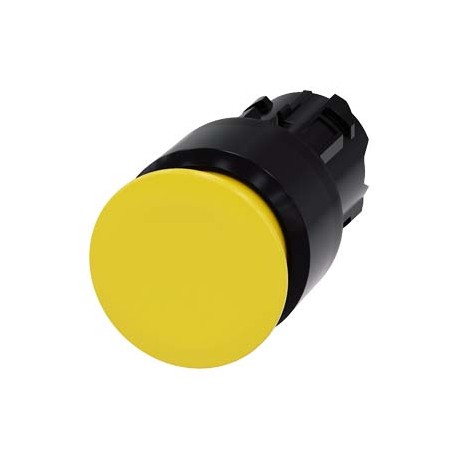 3SU1000-1AA30-0AA0 - 3SU1000-1AA30-0AA0 SIEMENS Mushroom pushbutton, 22 mm, round, plastic, yellow, 30 mm, latching, Pull-to-unla..