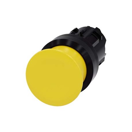 3SU1000-1AD30-0AA0 - 3SU1000-1AD30-0AA0 SIEMENS Mushroom pushbutton, 22 mm, round, plastic, yellow, 30 mm, momentary contact type
