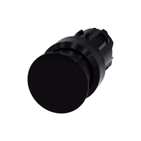 3SU1000-1AD10-0AA0 - 3SU1000-1AD10-0AA0 SIEMENS Mushroom pushbutton, 22 mm, round, plastic, black, 30 mm, momentary contact type