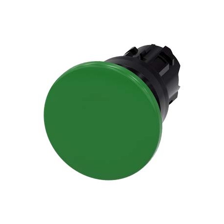 3SU1000-1BD40-0AA0 - 3SU1000-1BD40-0AA0 SIEMENS Mushroom pushbutton, 22 mm, round, plastic, green, 40 mm, momentary contact type