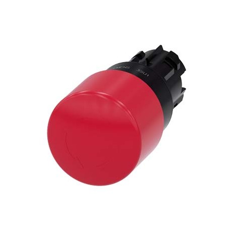 3SU1000-1GB20-0AA0 - 3SU1000-1GB20-0AA0 SIEMENS EMERGENCY STOP mushroom pushbutton, 22 mm, round, plastic, red, 30 mm, positive l..