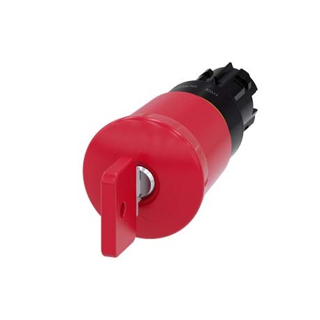3SU1000-1HQ20-0AA0 - 3SU1000-1HQ20-0AA0 SIEMENS EMERGENCY STOP mushroom pushbutton, 22 mm, round, plastic, red, 40 mm, with O.M.R..