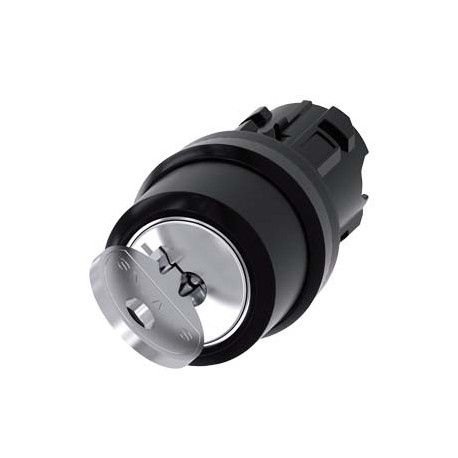 3SU1000-4BF01-0AA0 - 3SU1000-4BF01-0AA0 SIEMENS RONIS key-operated switch, 22 mm, round, plastic, lock number SB30, with 2 keys, ..