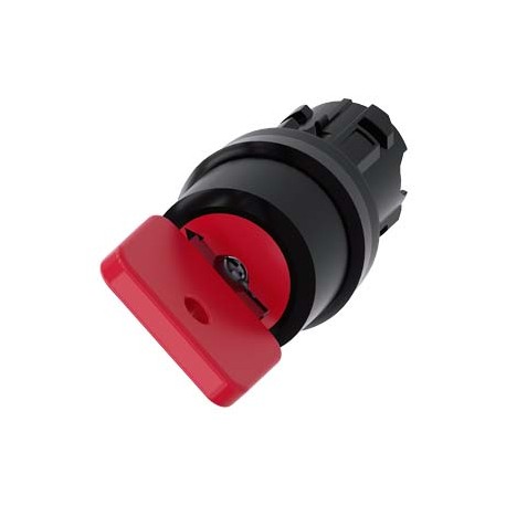 3SU1000-4FF11-0AA0 - 3SU1000-4FF11-0AA0 SIEMENS Key-operated switch O.M.R, 22 mm, round, plastic, lock number 73037, red, with 2 ..
