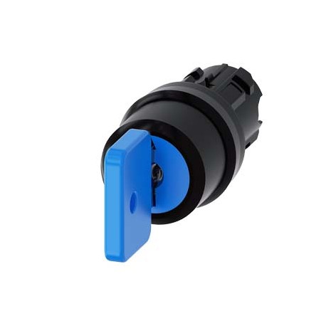 3SU1000-4GL01-0AA0 - 3SU1000-4GL01-0AA0 SIEMENS Key-operated switch O.M.R, 22 mm, round, plastic, lock number 73038, blue, with 2..