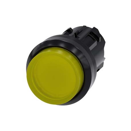 3SU1001-0BB30-0AA0 - 3SU1001-0BB30-0AA0 SIEMENS Illuminated pushbutton, 22 mm, round, plastic, yellow, pushbutton, raised momenta..