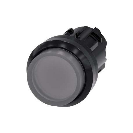 3SU1001-0BB70-0AA0 - 3SU1001-0BB70-0AA0 SIEMENS Illuminated pushbutton, 22 mm, round, plastic, clear, pushbutton, raised momentar..