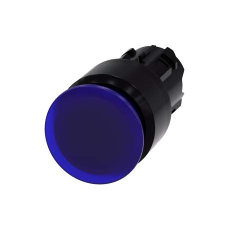3SU1001-1AA50-0AA0 - 3SU1001-1AA50-0AA0 SIEMENS Illuminated mushroom pushbutton, 22 mm, round, plastic, blue, 30 mm, latching, Pu..