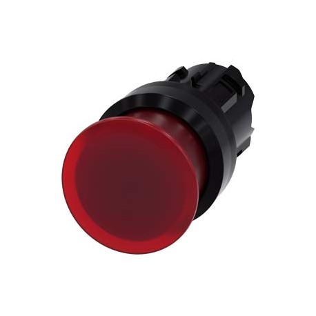 3SU1001-1AD20-0AA0 - 3SU1001-1AD20-0AA0 SIEMENS Illuminated mushroom pushbutton, 22 mm, round, plastic, red, 30 mm, momentary con..