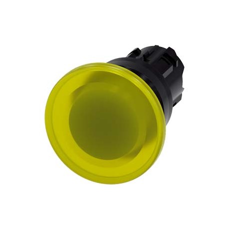 3SU1001-1BD30-0AA0 - 3SU1001-1BD30-0AA0 SIEMENS Illuminated mushroom pushbutton, 22 mm, round, plastic, yellow, 40 mm, momentary ..