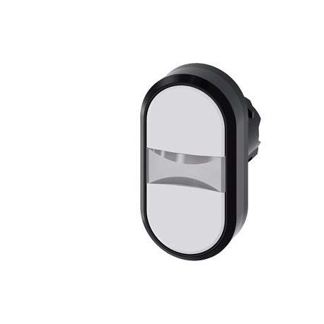 3SU1001-3AB66-0AA0 - 3SU1001-3AB66-0AA0 SIEMENS Illuminated twin pushbutton, 22 mm, round, plastic, white, white, pushbuttons, fl..