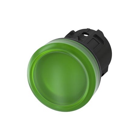 3SU1001-6AA40-0AA0 - 3SU1001-6AA40-0AA0 SIEMENS Indicator lights, 22 mm, round, plastic, green, lens, smooth