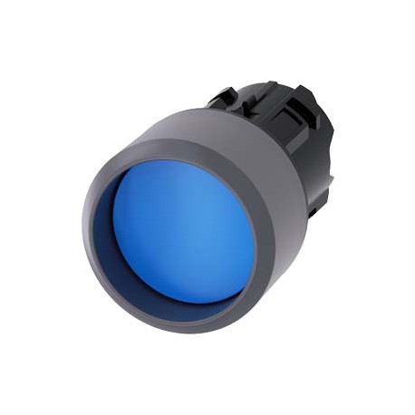 3SU1030-0CB50-0AA0 - 3SU1030-0CB50-0AA0 SIEMENS Pushbutton, 22 mm, round, plastic with metal front ring, blue, Front ring, raised..