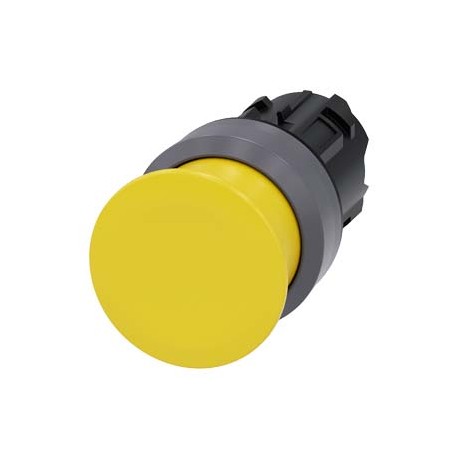 3SU1030-1AD30-0AA0 - 3SU1030-1AD30-0AA0 SIEMENS Mushroom pushbutton, 22 mm, round, plastic with metal front ring, yellow, 30 mm, ..