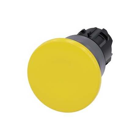 3SU1030-1BD30-0AA0 - 3SU1030-1BD30-0AA0 SIEMENS Mushroom pushbutton, 22 mm, round, plastic with metal front ring, yellow, 40 mm, ..