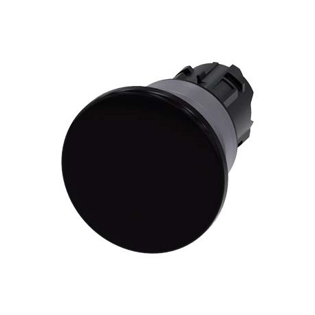 3SU1030-1BD10-0AA0 - 3SU1030-1BD10-0AA0 SIEMENS Mushroom pushbutton, 22 mm, round, plastic with metal front ring, black, 40 mm, m..
