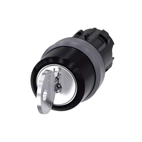 3SU1030-4BL41-0AA0 - 3SU1030-4BL41-0AA0 SIEMENS RONIS key-operated switch, 22 mm, round, plastic with metal front ring, lock numb..