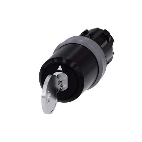 3SU1030-5BL21-0AA0 - 3SU1030-5BL21-0AA0 SIEMENS key-operated switch CES, 22 mm, round, plastic with metal front ring, lock number..